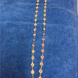 Touchstone Crystal By Swarovski Crystal Aurora Boreale Chanelle Necklace-New